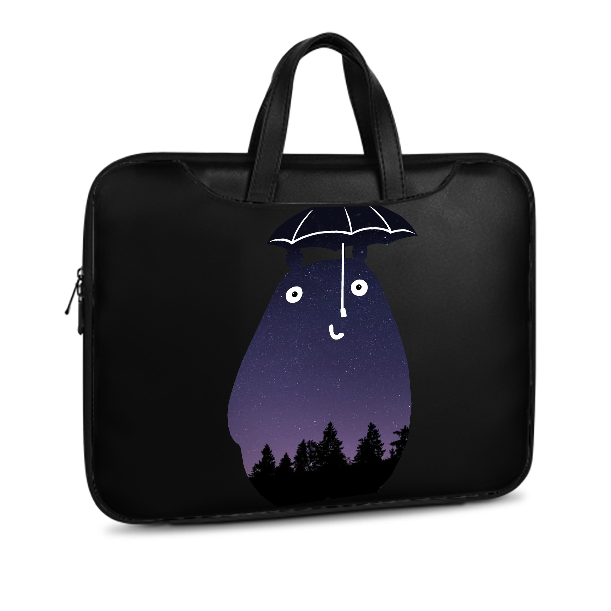 （画像用） となりのトトロ 草壁メイ 草壁サツキ My Neighbor Totoro Satsuki Kusakabe Mei Kusakabe レザーラップトップバッグ　ノートパソコンケース