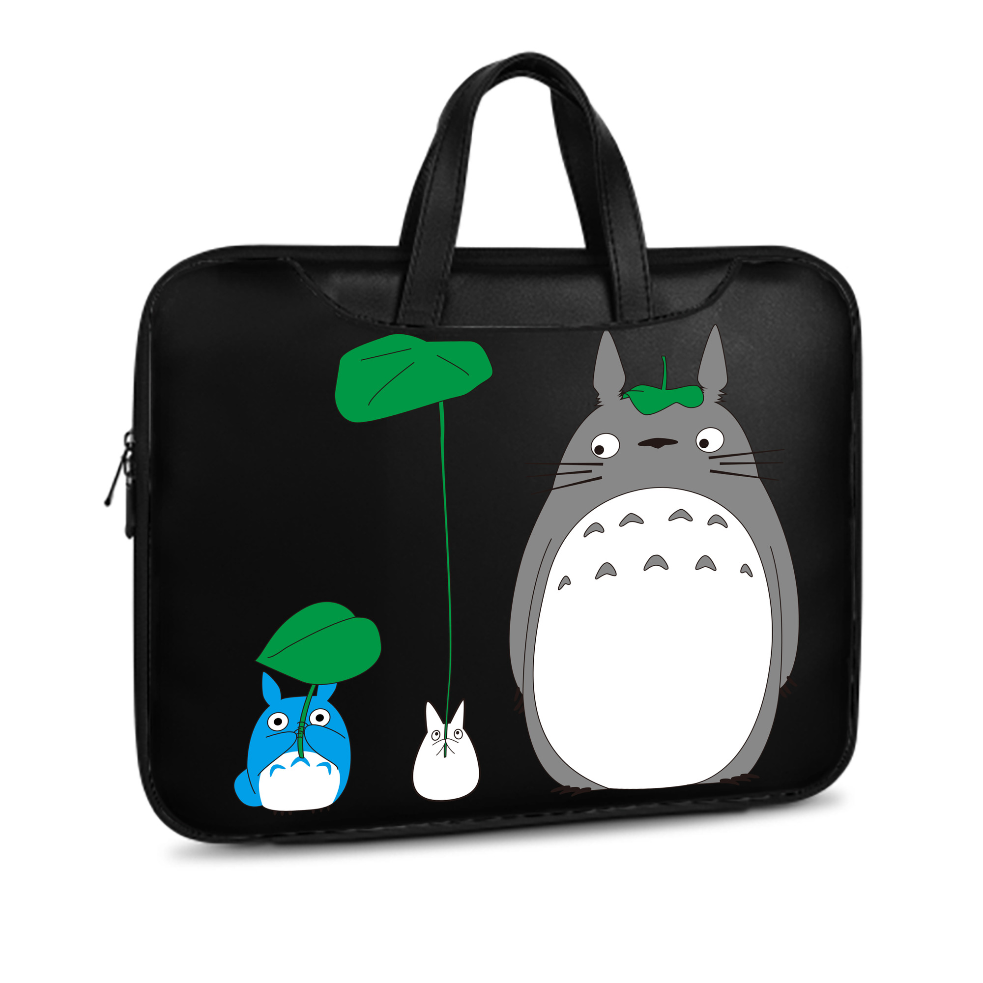 （画像用） となりのトトロ 草壁メイ 草壁サツキ My Neighbor Totoro Satsuki Kusakabe Mei Kusakabe レザーラップトップバッグ　ノートパソコンケース