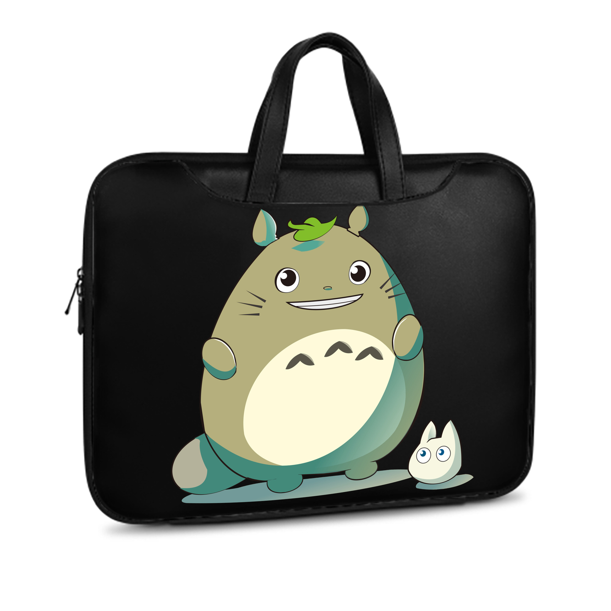 （画像用） となりのトトロ 草壁メイ 草壁サツキ My Neighbor Totoro Satsuki Kusakabe Mei Kusakabe レザーラップトップバッグ　ノートパソコンケース