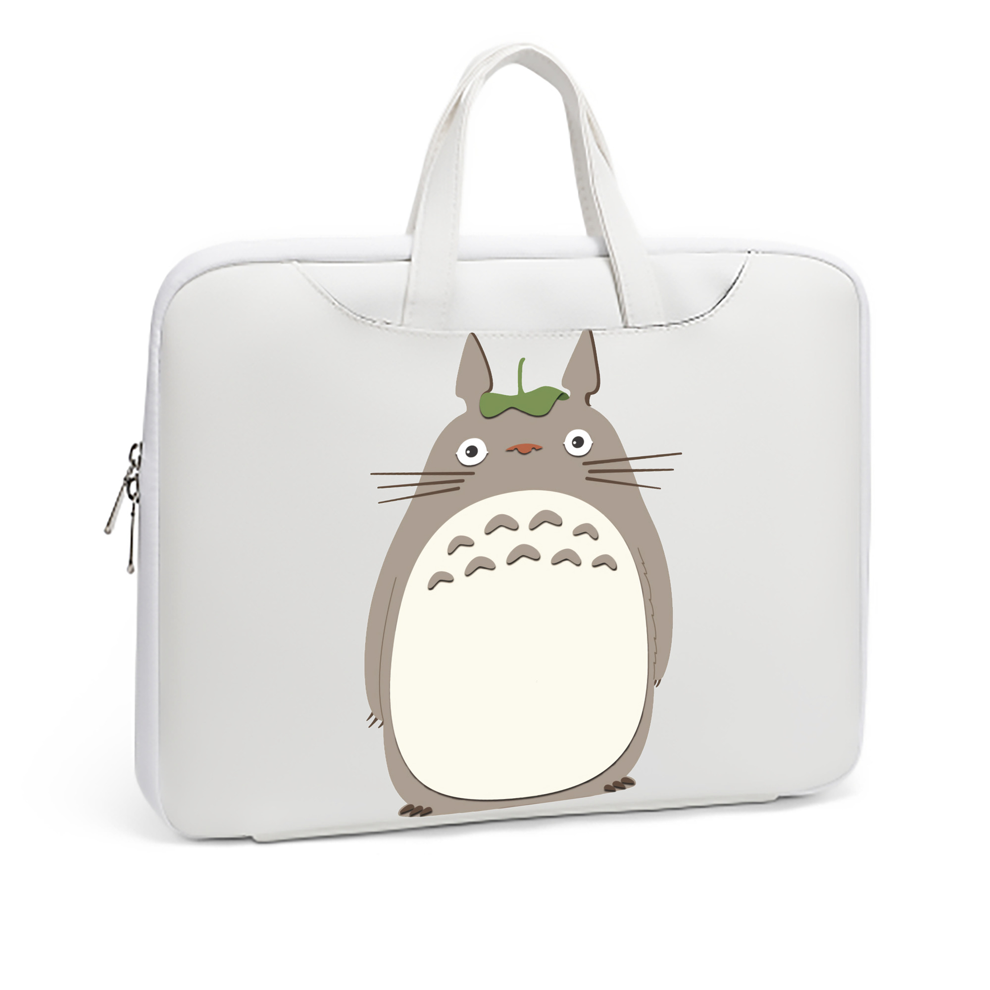 （画像用） となりのトトロ 草壁メイ 草壁サツキ My Neighbor Totoro Satsuki Kusakabe Mei Kusakabe レザーラップトップバッグ　ノートパソコンケース