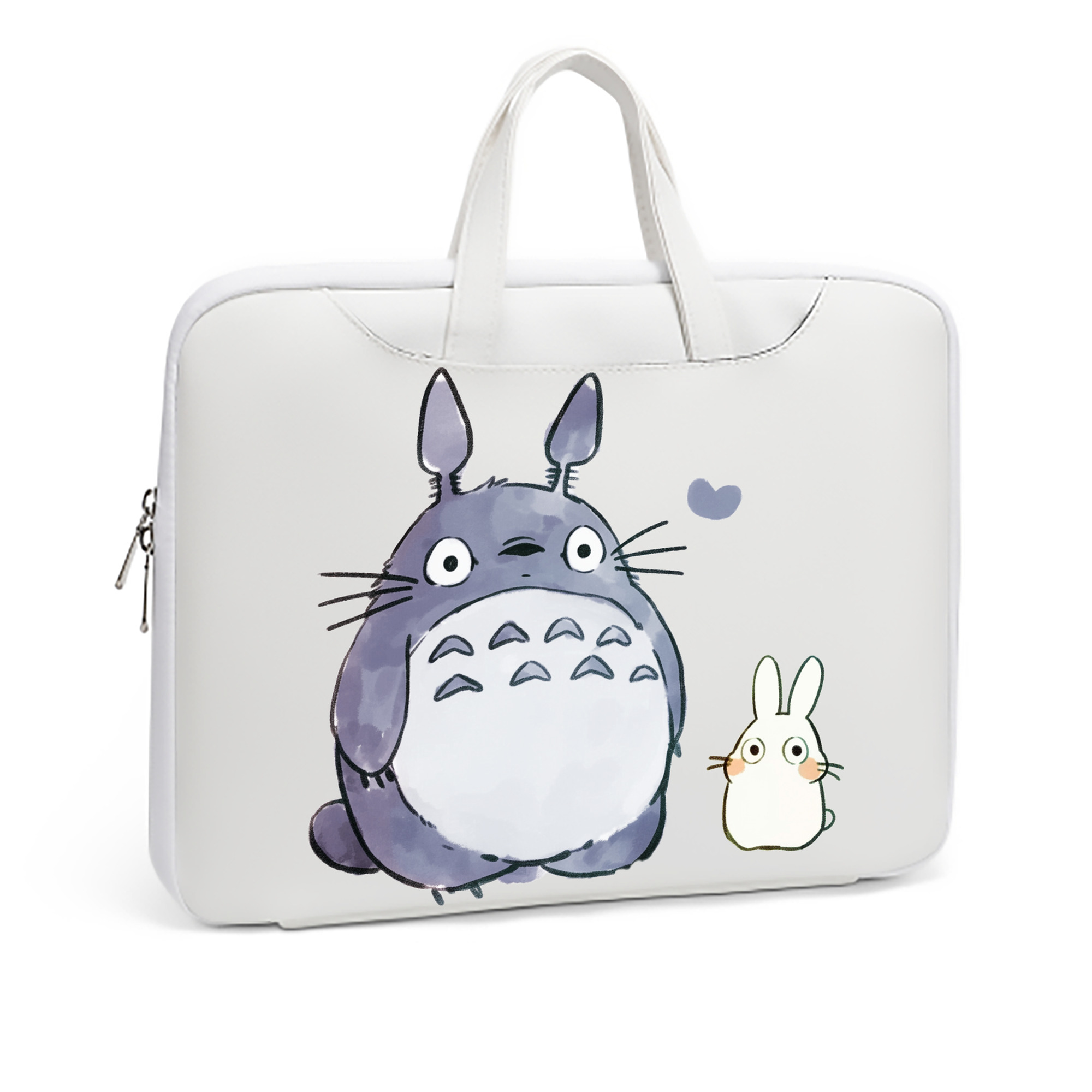 （画像用） となりのトトロ 草壁メイ 草壁サツキ My Neighbor Totoro Satsuki Kusakabe Mei Kusakabe レザーラップトップバッグ　ノートパソコンケース