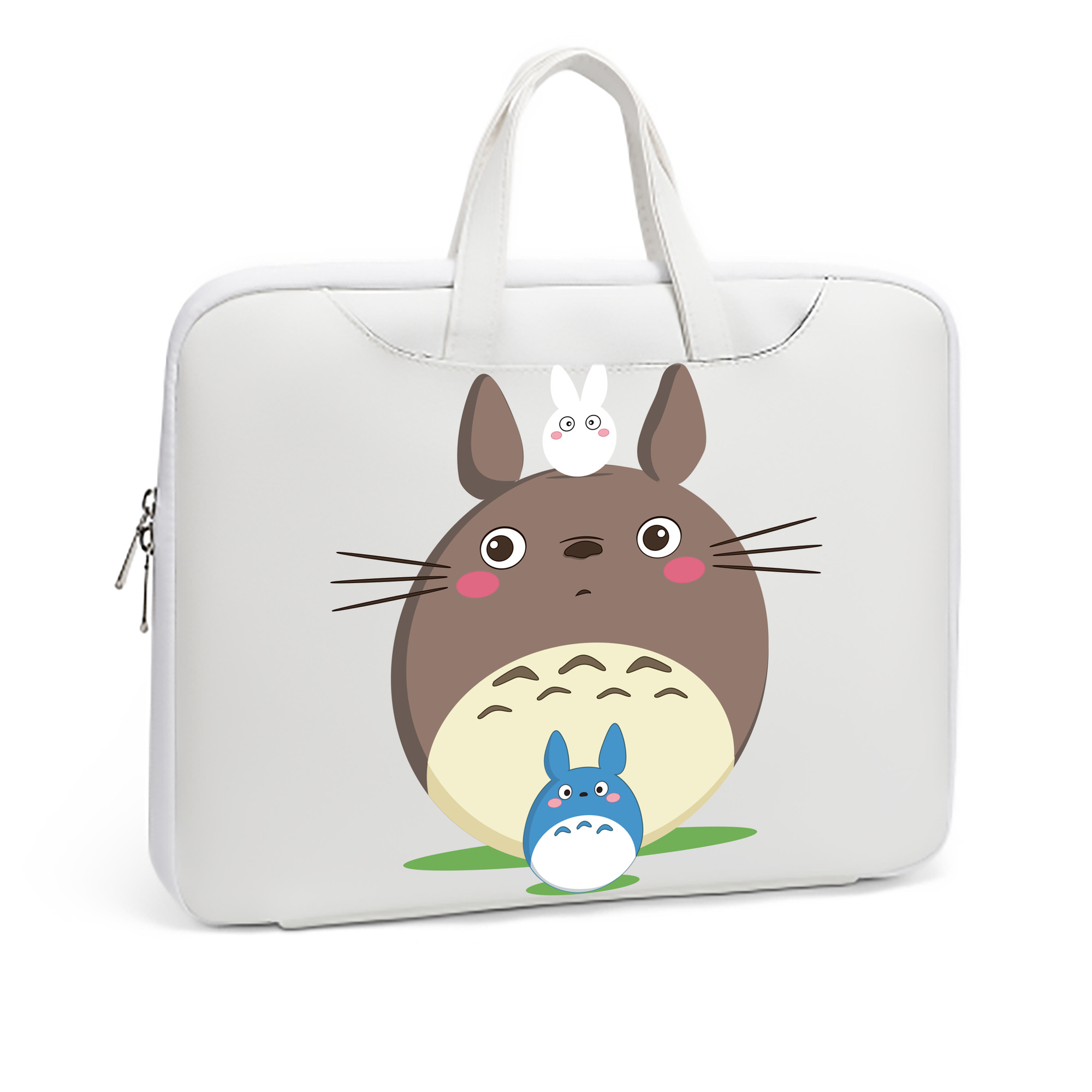（画像用） となりのトトロ 草壁メイ 草壁サツキ My Neighbor Totoro Satsuki Kusakabe Mei Kusakabe レザーラップトップバッグ　ノートパソコンケース