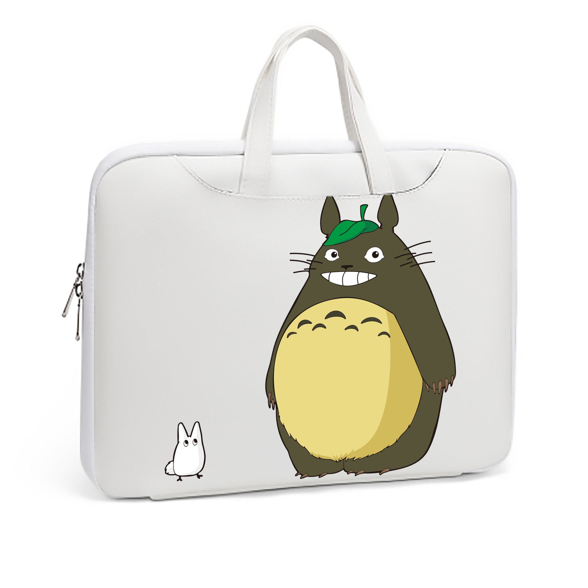 （画像用） となりのトトロ 草壁メイ 草壁サツキ My Neighbor Totoro Satsuki Kusakabe Mei Kusakabe レザーラップトップバッグ　ノートパソコンケース