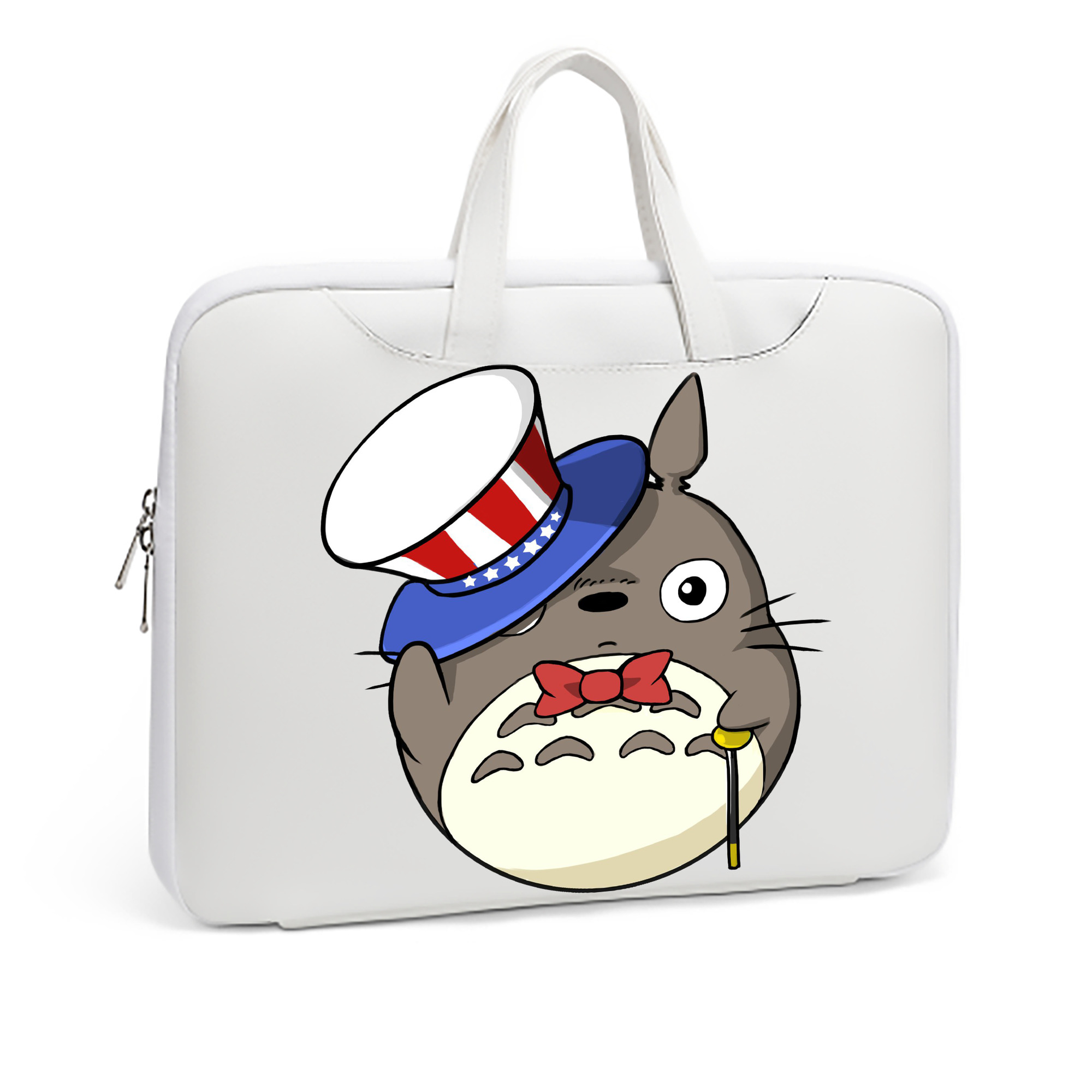 （画像用） となりのトトロ 草壁メイ 草壁サツキ My Neighbor Totoro Satsuki Kusakabe Mei Kusakabe レザーラップトップバッグ　ノートパソコンケース