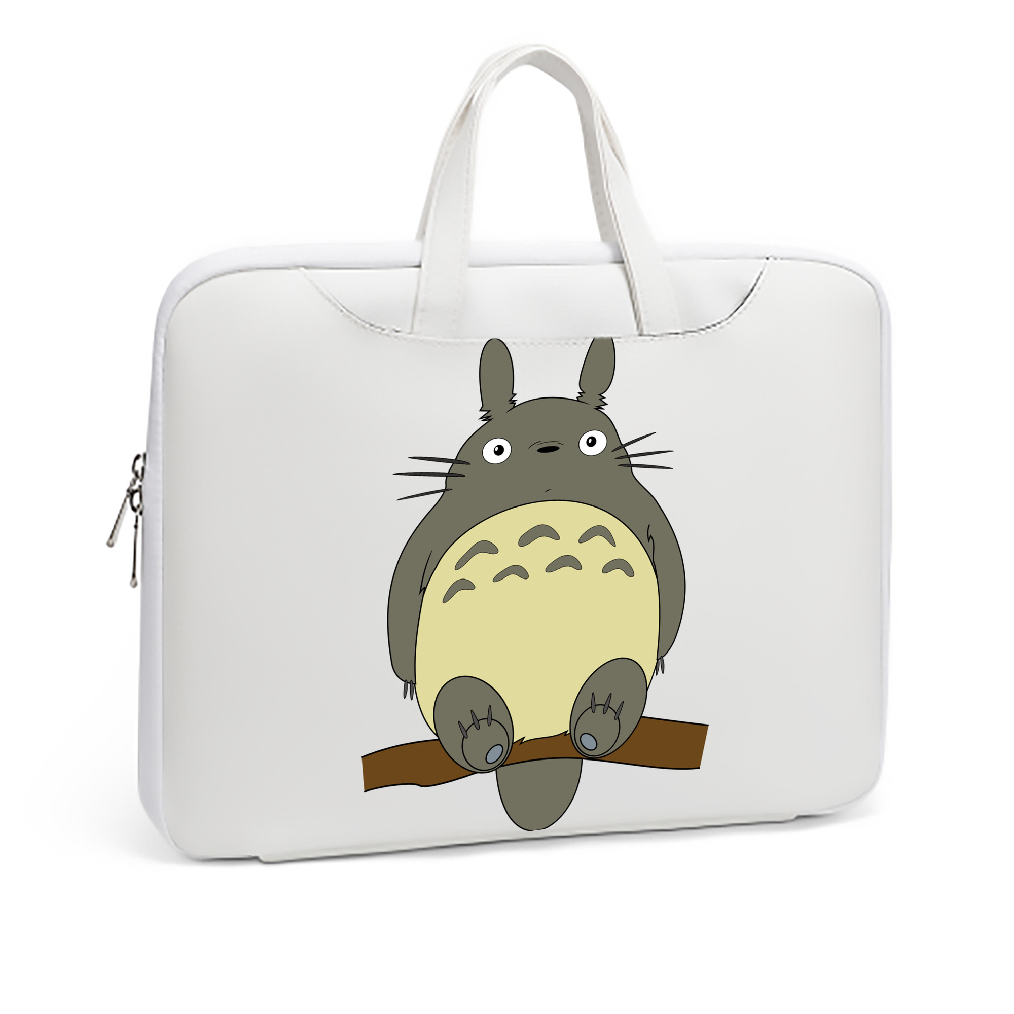 （画像用） となりのトトロ 草壁メイ 草壁サツキ My Neighbor Totoro Satsuki Kusakabe Mei Kusakabe レザーラップトップバッグ　ノートパソコンケース