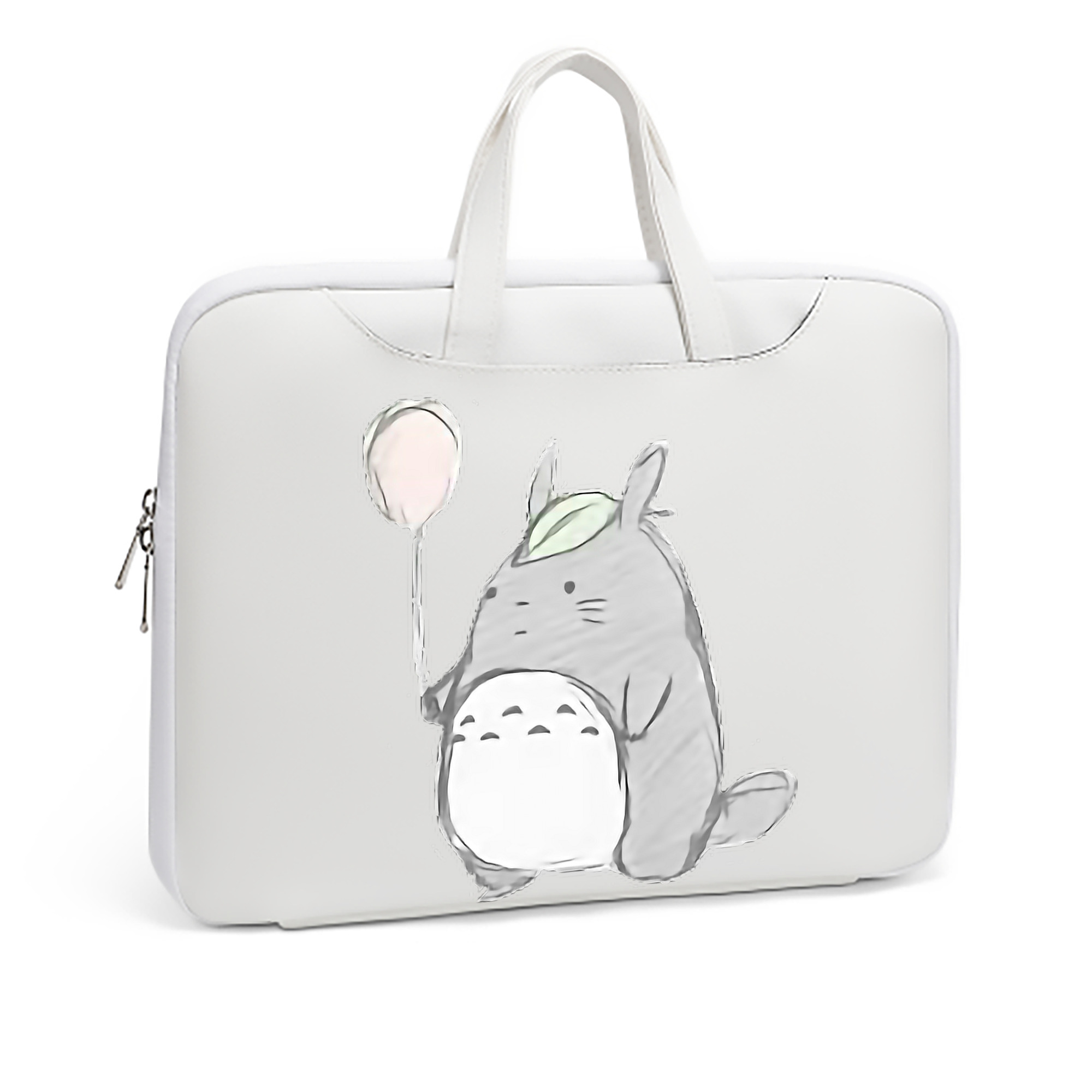 （画像用） となりのトトロ 草壁メイ 草壁サツキ My Neighbor Totoro Satsuki Kusakabe Mei Kusakabe レザーラップトップバッグ　ノートパソコンケース