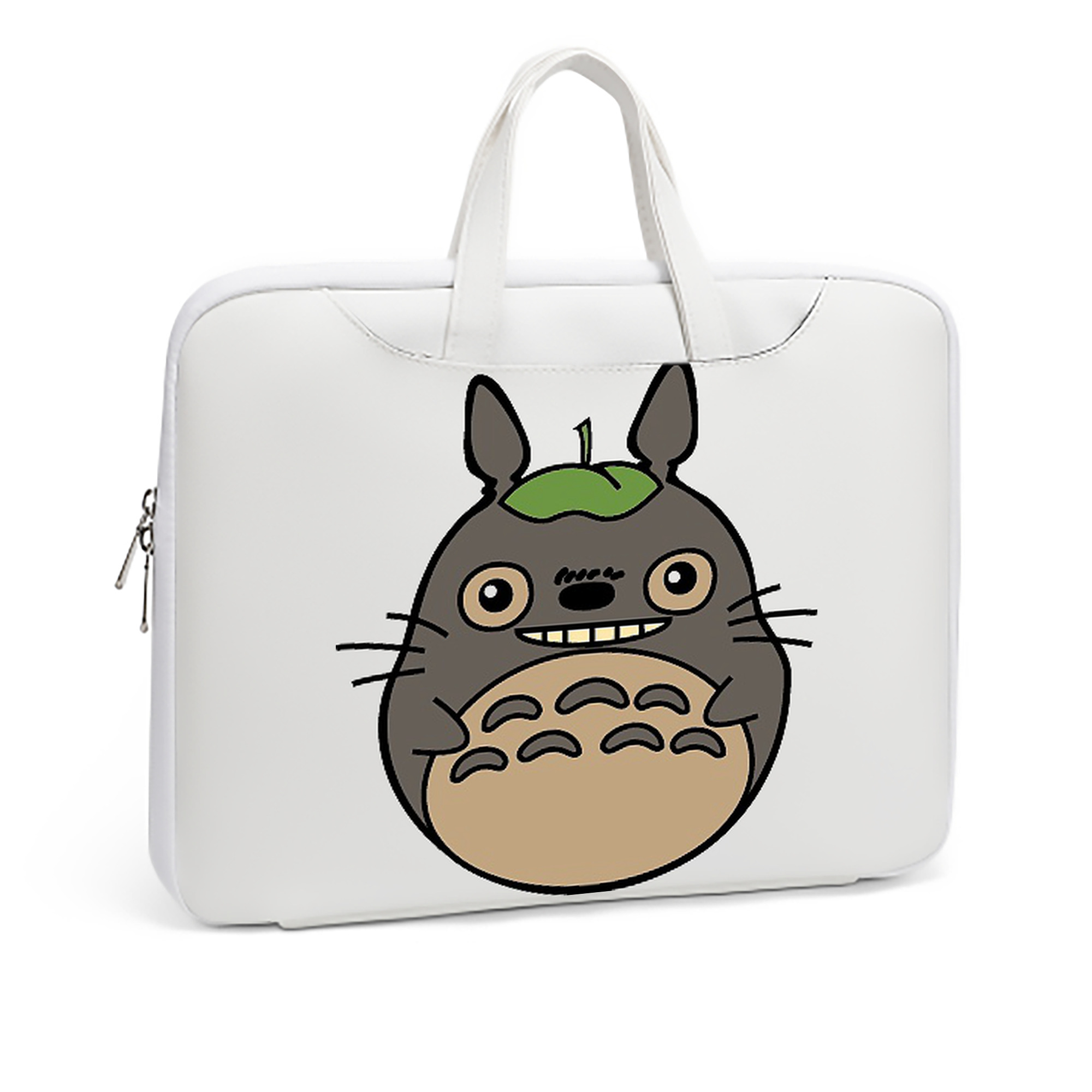 （画像用） となりのトトロ 草壁メイ 草壁サツキ My Neighbor Totoro Satsuki Kusakabe Mei Kusakabe レザーラップトップバッグ　ノートパソコンケース