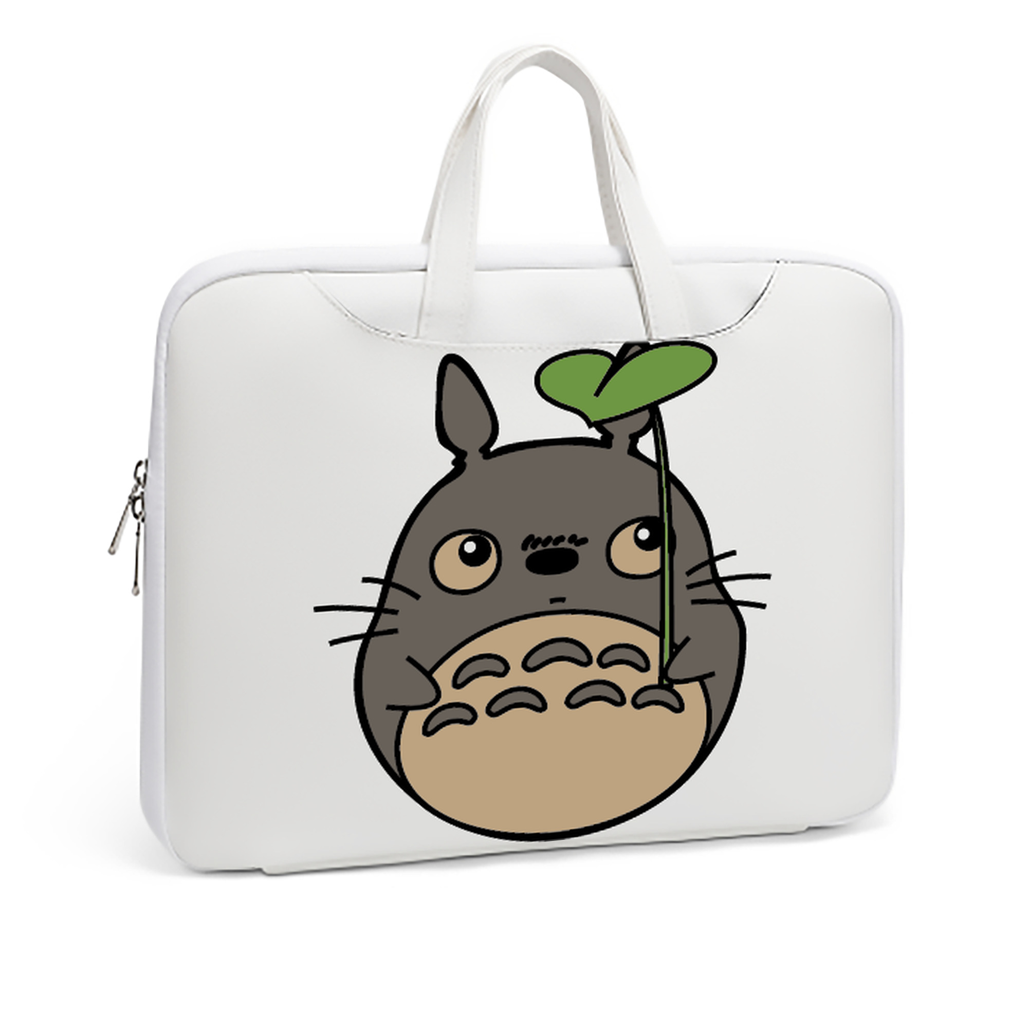 （画像用） となりのトトロ 草壁メイ 草壁サツキ My Neighbor Totoro Satsuki Kusakabe Mei Kusakabe レザーラップトップバッグ　ノートパソコンケース