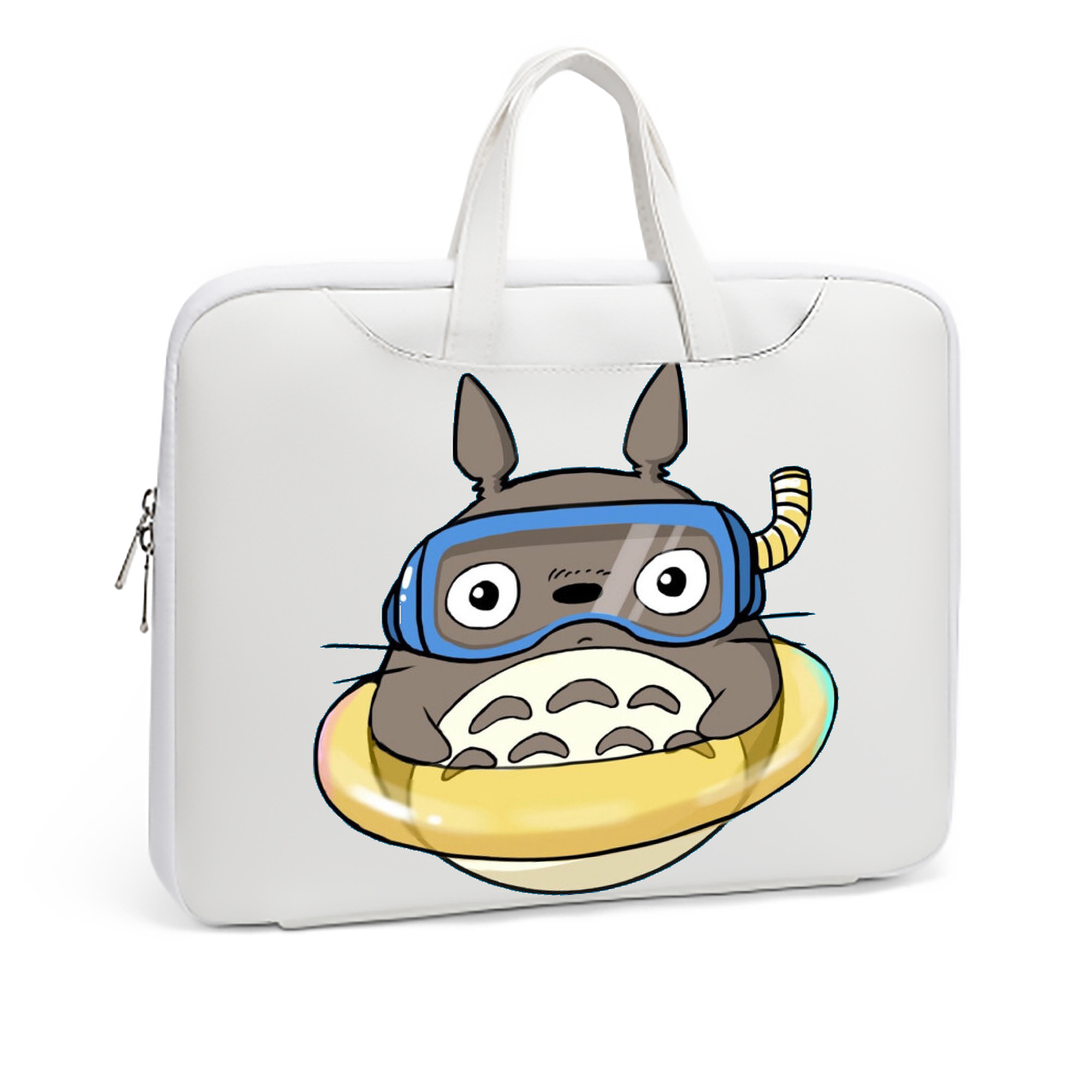 （画像用） となりのトトロ 草壁メイ 草壁サツキ My Neighbor Totoro Satsuki Kusakabe Mei Kusakabe レザーラップトップバッグ　ノートパソコンケース