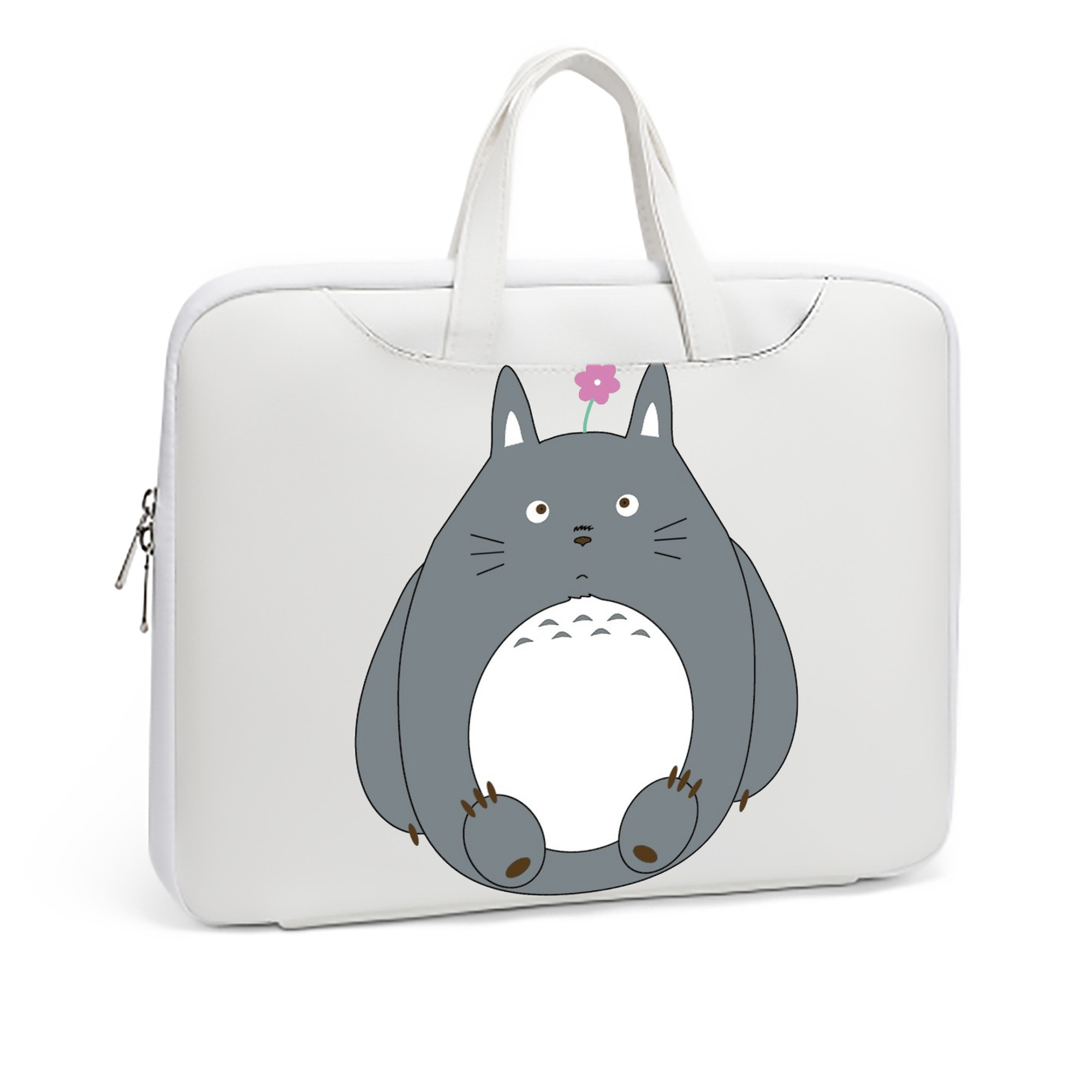 （画像用） となりのトトロ 草壁メイ 草壁サツキ My Neighbor Totoro Satsuki Kusakabe Mei Kusakabe レザーラップトップバッグ　ノートパソコンケース