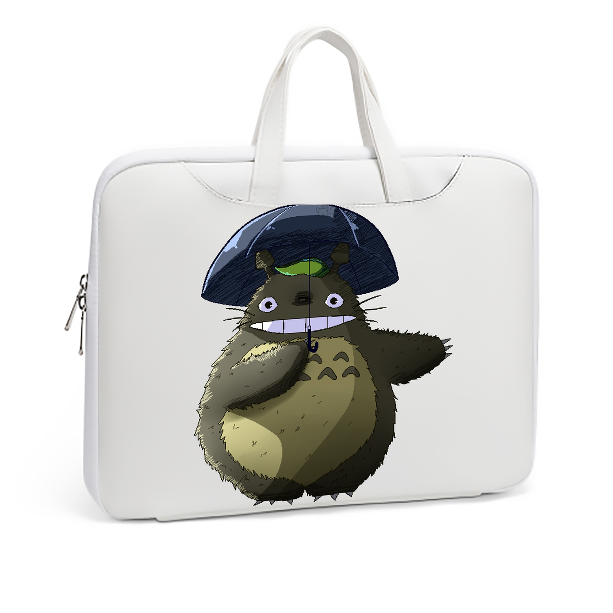 （画像用） となりのトトロ 草壁メイ 草壁サツキ My Neighbor Totoro Satsuki Kusakabe Mei Kusakabe レザーラップトップバッグ　ノートパソコンケース