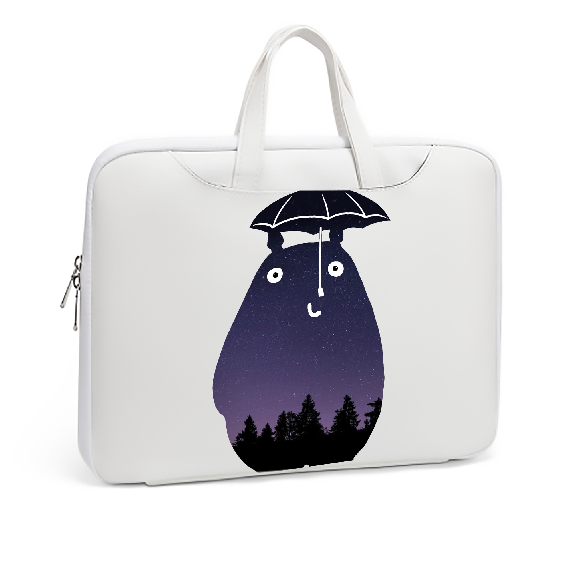 （画像用） となりのトトロ 草壁メイ 草壁サツキ My Neighbor Totoro Satsuki Kusakabe Mei Kusakabe レザーラップトップバッグ　ノートパソコンケース