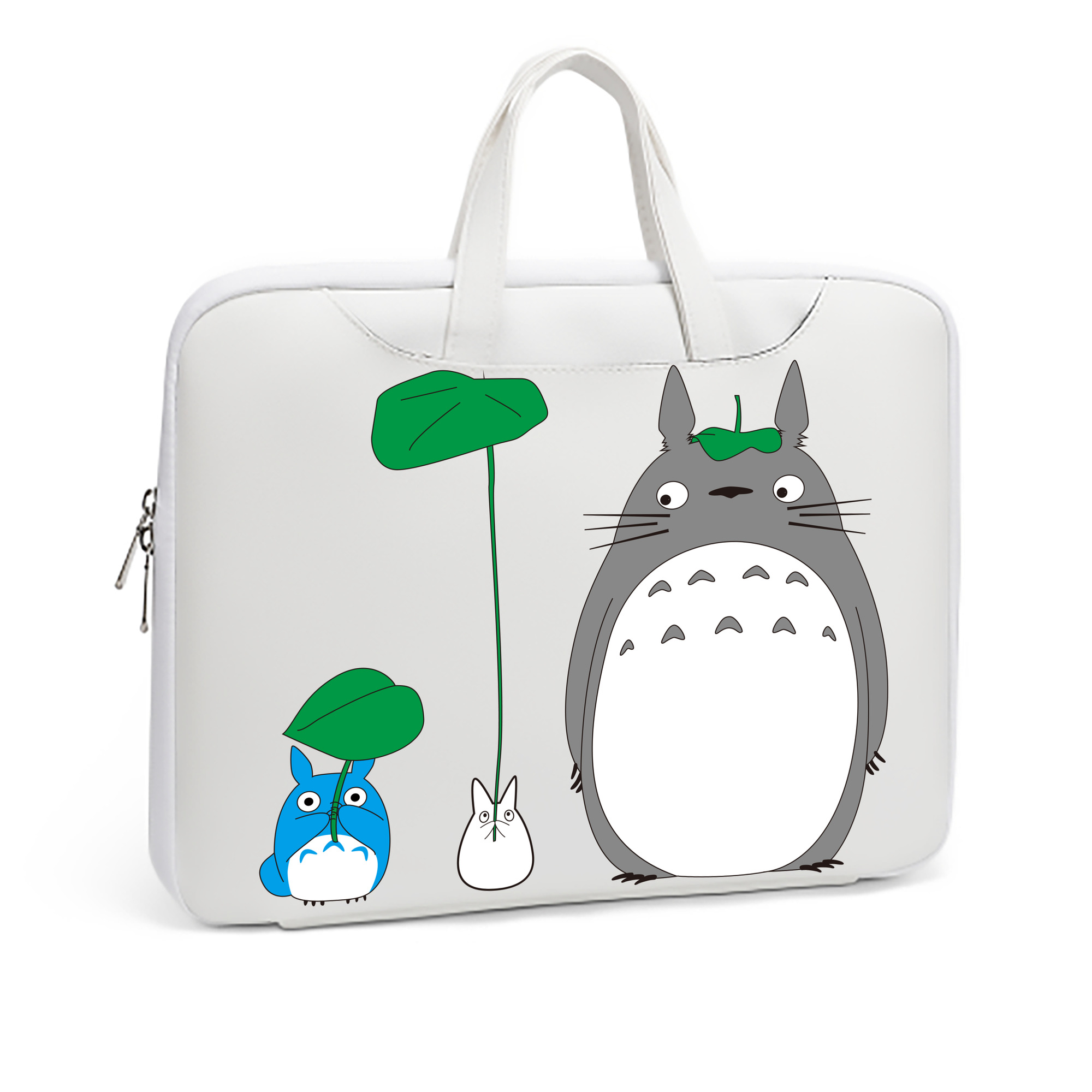 （画像用） となりのトトロ 草壁メイ 草壁サツキ My Neighbor Totoro Satsuki Kusakabe Mei Kusakabe レザーラップトップバッグ　ノートパソコンケース