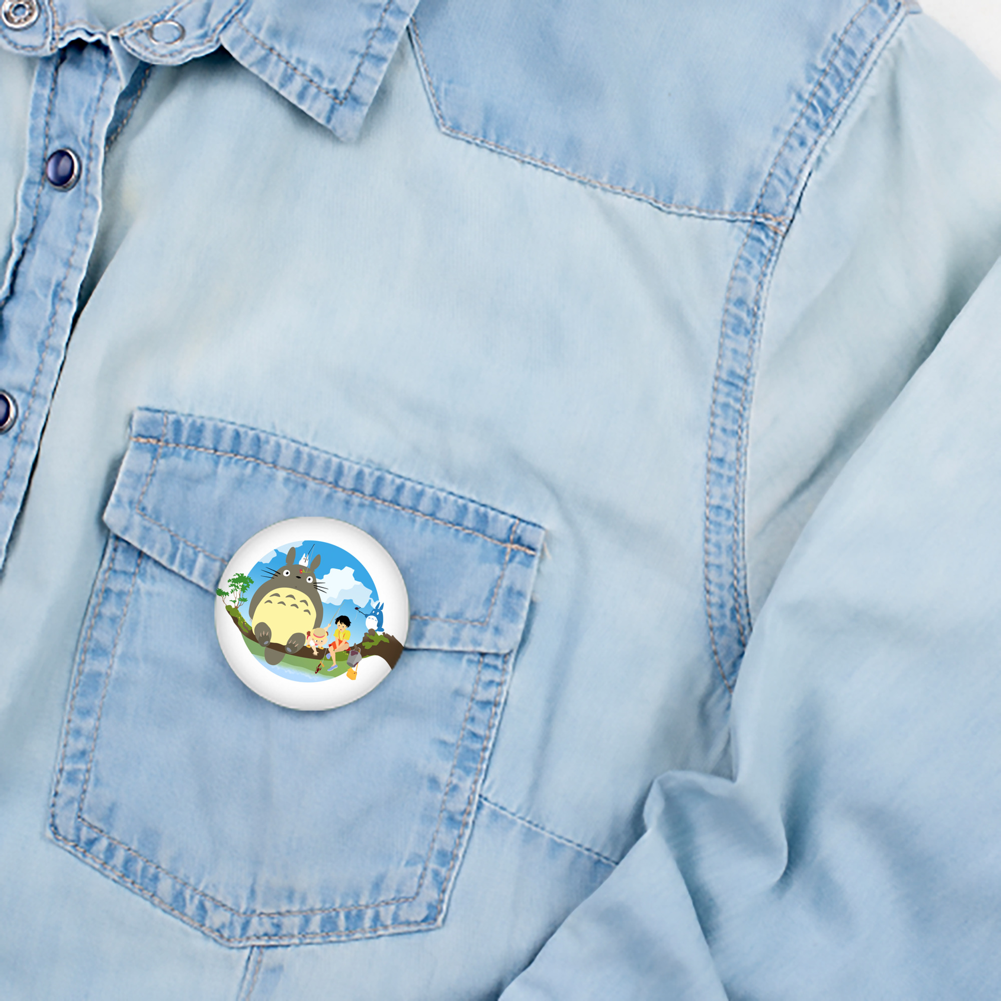 となりのトトロ 草壁メイ 草壁サツキ My Neighbor Totoro Satsuki Kusakabe Mei Kusakabe 6cm 缶バッジ 複数セット