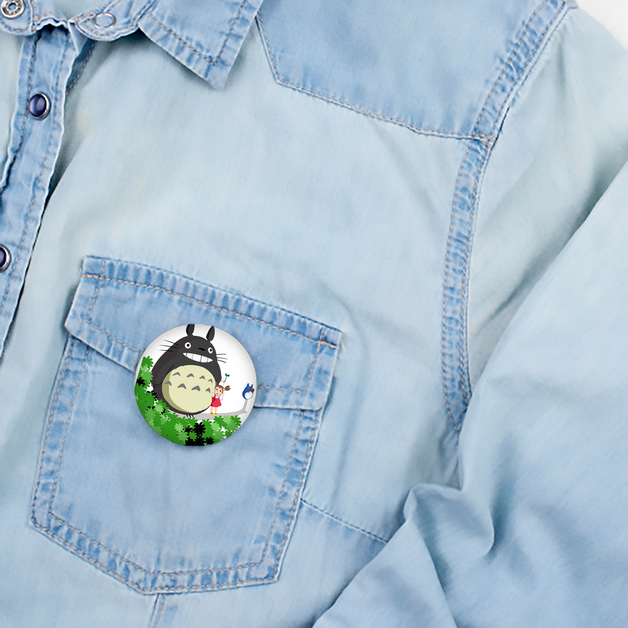 となりのトトロ 草壁メイ 草壁サツキ My Neighbor Totoro Satsuki Kusakabe Mei Kusakabe 6cm 缶バッジ 複数セット