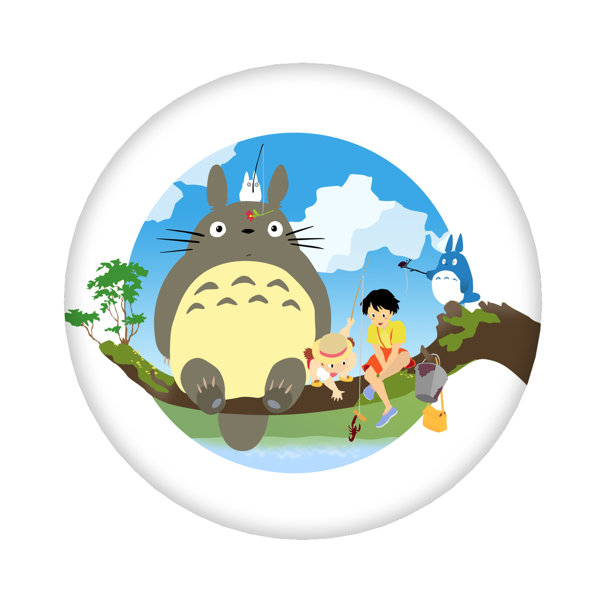 （画像用） となりのトトロ 草壁メイ 草壁サツキ My Neighbor Totoro Satsuki Kusakabe Mei Kusakabe 6cm 缶バッジ 複数セット