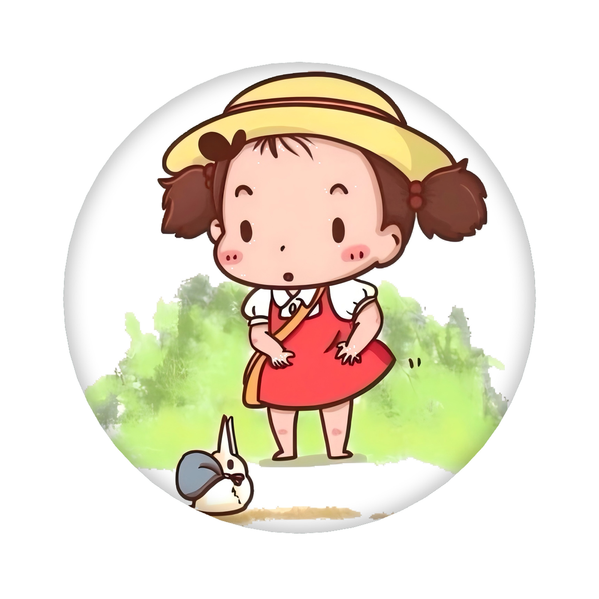 （画像用） となりのトトロ 草壁メイ 草壁サツキ My Neighbor Totoro Satsuki Kusakabe Mei Kusakabe 6cm 缶バッジ 複数セット
